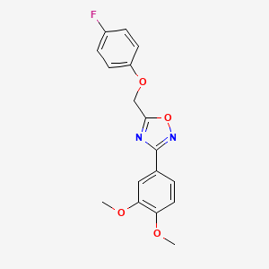 3-(3,4-Dimethoxyphenyl)-5-[(4-fluorophenoxy)methyl]-1,2,4-oxadiazole