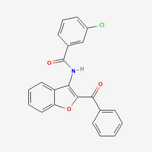 N-(2-benzoyl-1-benzofuran-3-yl)-3-chlorobenzamide