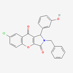 2-Benzyl-7-chloro-1-(3-hydroxyphenyl)-1,2-dihydrochromeno[2,3-c]pyrrole-3,9-dione