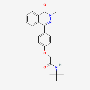 N-tert-butyl-2-[4-(3-methyl-4-oxo-3,4-dihydrophthalazin-1-yl)phenoxy]acetamide