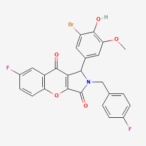 1-(3-Bromo-4-hydroxy-5-methoxyphenyl)-7-fluoro-2-(4-fluorobenzyl)-1,2-dihydrochromeno[2,3-c]pyrrole-3,9-dione