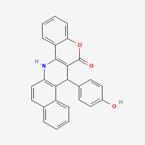 7-(4-hydroxyphenyl)-7,14-dihydro-6H-benzo[f]chromeno[4,3-b]quinolin-6-one