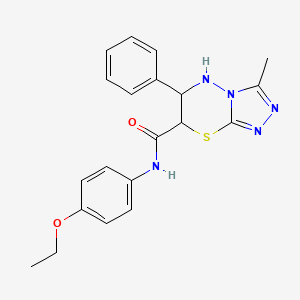 N-(4-ethoxyphenyl)-3-methyl-6-phenyl-6,7-dihydro-5H-[1,2,4]triazolo[3,4-b][1,3,4]thiadiazine-7-carboxamide