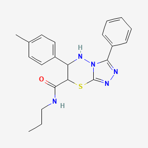 6-(4-methylphenyl)-3-phenyl-N-propyl-6,7-dihydro-5H-[1,2,4]triazolo[3,4-b][1,3,4]thiadiazine-7-carboxamide