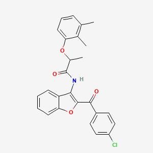 N-[2-(4-chlorobenzoyl)-1-benzofuran-3-yl]-2-(2,3-dimethylphenoxy)propanamide