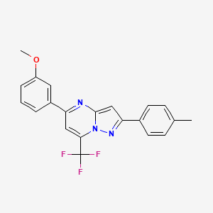 5-(3-Methoxyphenyl)-2-(4-methylphenyl)-7-(trifluoromethyl)pyrazolo[1,5-a]pyrimidine