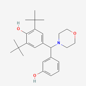 2,6-Di-tert-butyl-4-[(3-hydroxyphenyl)(morpholin-4-yl)methyl]phenol