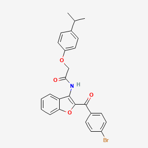 N-{2-[(4-bromophenyl)carbonyl]-1-benzofuran-3-yl}-2-[4-(propan-2-yl)phenoxy]acetamide