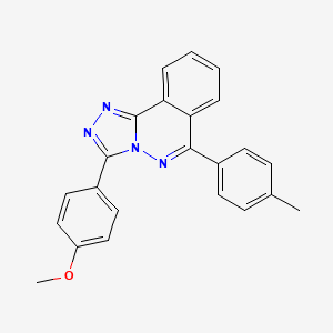 molecular formula C23H18N4O B11570014 3-(4-Methoxyphenyl)-6-(4-methylphenyl)-[1,2,4]triazolo[3,4-a]phthalazine 