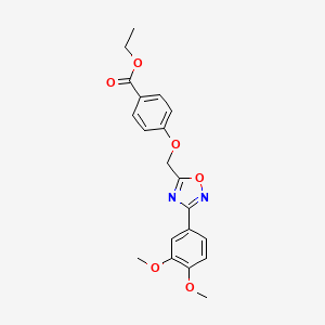 Ethyl 4-{[3-(3,4-dimethoxyphenyl)-1,2,4-oxadiazol-5-yl]methoxy}benzoate