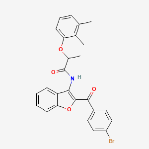 N-[2-(4-bromobenzoyl)-1-benzofuran-3-yl]-2-(2,3-dimethylphenoxy)propanamide