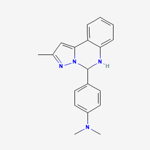 Dimethyl-[4-(2-methyl-5,6-dihydro-pyrazolo[1,5-c]quinazolin-5-yl)-phenyl]-amine