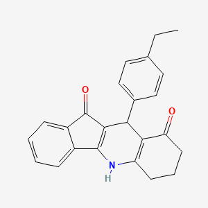 10-(4-ethylphenyl)-6,7,8,10-tetrahydro-5H-indeno[1,2-b]quinoline-9,11-dione