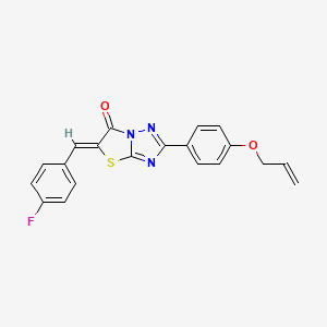 (5Z)-5-(4-fluorobenzylidene)-2-[4-(prop-2-en-1-yloxy)phenyl][1,3]thiazolo[3,2-b][1,2,4]triazol-6(5H)-one