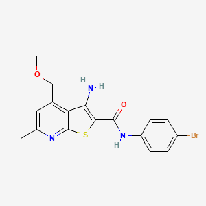 3-amino-N-(4-bromophenyl)-4-(methoxymethyl)-6-methylthieno[2,3-b]pyridine-2-carboxamide