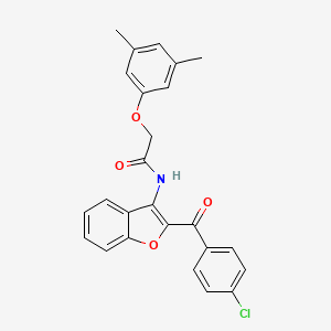 N-[2-(4-chlorobenzoyl)-1-benzofuran-3-yl]-2-(3,5-dimethylphenoxy)acetamide