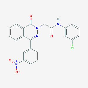 N-(3-chlorophenyl)-2-[4-(3-nitrophenyl)-1-oxophthalazin-2(1H)-yl]acetamide