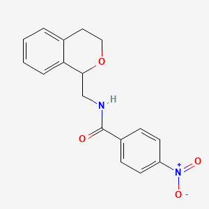 N-(3,4-dihydro-1H-isochromen-1-ylmethyl)-4-nitrobenzamide