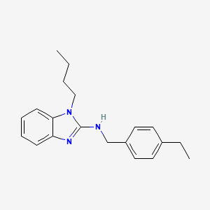 molecular formula C20H25N3 B11570194 1-butyl-N-(4-ethylbenzyl)-1H-benzimidazol-2-amine 