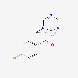 (4-Bromophenyl)(1,3,5-triazatricyclo[3.3.1.1~3,7~]dec-7-yl)methanone