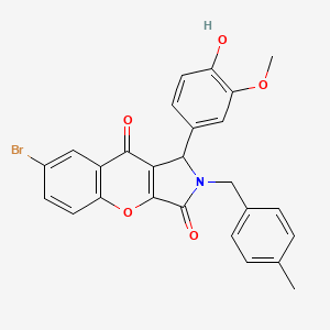 7-Bromo-1-(4-hydroxy-3-methoxyphenyl)-2-(4-methylbenzyl)-1,2-dihydrochromeno[2,3-c]pyrrole-3,9-dione