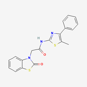 N-(5-methyl-4-phenyl-1,3-thiazol-2-yl)-2-(2-oxo-1,3-benzothiazol-3(2H)-yl)acetamide