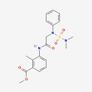 methyl 3-{[N-(dimethylsulfamoyl)-N-phenylglycyl]amino}-2-methylbenzoate