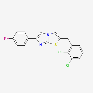 2-(2,3-Dichlorobenzyl)-6-(4-fluorophenyl)imidazo[2,1-b][1,3]thiazole