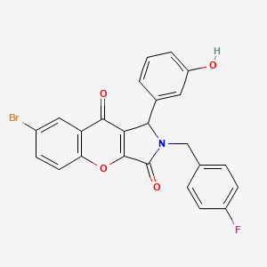 7-Bromo-2-(4-fluorobenzyl)-1-(3-hydroxyphenyl)-1,2-dihydrochromeno[2,3-c]pyrrole-3,9-dione