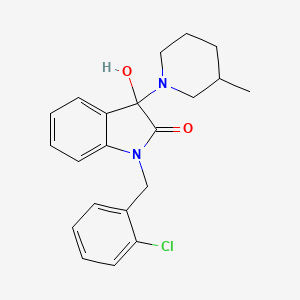 1-(2-chlorobenzyl)-3-hydroxy-3-(3-methylpiperidin-1-yl)-1,3-dihydro-2H-indol-2-one