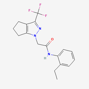 N-(2-ethylphenyl)-2-[3-(trifluoromethyl)-5,6-dihydrocyclopenta[c]pyrazol-1(4H)-yl]acetamide