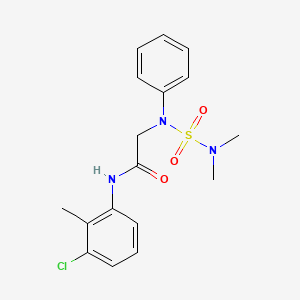 N-(3-Chloro-2-methylphenyl)-2-[(dimethylsulfamoyl)(phenyl)amino]acetamide