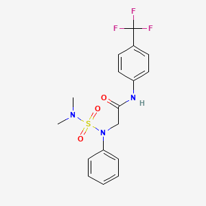 2-[(Dimethylsulfamoyl)(phenyl)amino]-N-[4-(trifluoromethyl)phenyl]acetamide