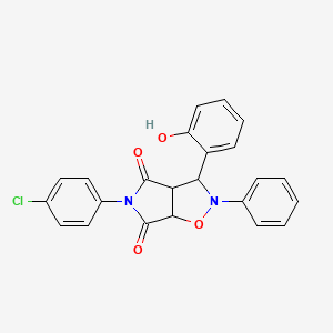 5-(4-chlorophenyl)-3-(2-hydroxyphenyl)-2-phenyldihydro-2H-pyrrolo[3,4-d][1,2]oxazole-4,6(3H,5H)-dione