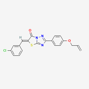 (5Z)-5-(3-chlorobenzylidene)-2-[4-(prop-2-en-1-yloxy)phenyl][1,3]thiazolo[3,2-b][1,2,4]triazol-6(5H)-one