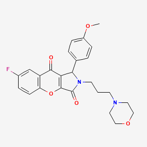 7-Fluoro-1-(4-methoxyphenyl)-2-[3-(morpholin-4-yl)propyl]-1,2-dihydrochromeno[2,3-c]pyrrole-3,9-dione