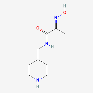 (2E)-2-(hydroxyimino)-N-(piperidin-4-ylmethyl)propanamide