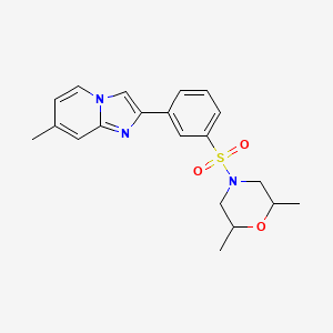 2-{3-[(2,6-Dimethylmorpholin-4-yl)sulfonyl]phenyl}-7-methylimidazo[1,2-a]pyridine