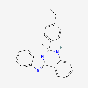 6-(4-Ethylphenyl)-6-methyl-5,6-dihydrobenzimidazo[1,2-c]quinazoline