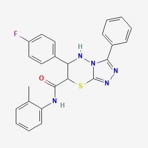 6-(4-fluorophenyl)-N-(2-methylphenyl)-3-phenyl-6,7-dihydro-5H-[1,2,4]triazolo[3,4-b][1,3,4]thiadiazine-7-carboxamide