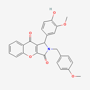 1-(4-Hydroxy-3-methoxyphenyl)-2-(4-methoxybenzyl)-1,2-dihydrochromeno[2,3-c]pyrrole-3,9-dione