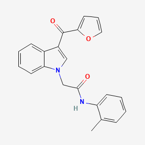 2-[3-(furan-2-ylcarbonyl)-1H-indol-1-yl]-N-(2-methylphenyl)acetamide