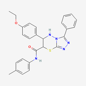 6-(4-ethoxyphenyl)-N-(4-methylphenyl)-3-phenyl-6,7-dihydro-5H-[1,2,4]triazolo[3,4-b][1,3,4]thiadiazine-7-carboxamide