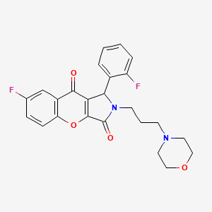 7-Fluoro-1-(2-fluorophenyl)-2-[3-(morpholin-4-yl)propyl]-1,2-dihydrochromeno[2,3-c]pyrrole-3,9-dione