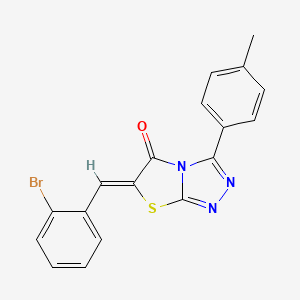 (6Z)-6-(2-bromobenzylidene)-3-(4-methylphenyl)[1,3]thiazolo[2,3-c][1,2,4]triazol-5(6H)-one