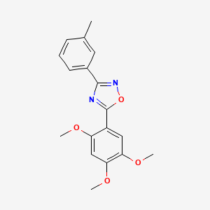 3-(3-Methylphenyl)-5-(2,4,5-trimethoxyphenyl)-1,2,4-oxadiazole