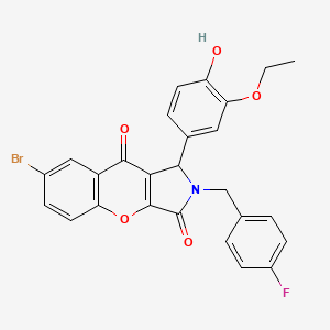 7-Bromo-1-(3-ethoxy-4-hydroxyphenyl)-2-(4-fluorobenzyl)-1,2-dihydrochromeno[2,3-c]pyrrole-3,9-dione