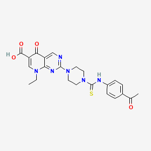 2-{4-[(4-Acetylphenyl)carbamothioyl]piperazin-1-yl}-8-ethyl-5-oxo-5,8-dihydropyrido[2,3-d]pyrimidine-6-carboxylic acid