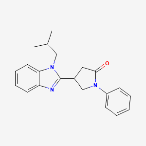 4-[1-(2-methylpropyl)-1H-benzimidazol-2-yl]-1-phenylpyrrolidin-2-one