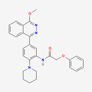 N-[5-(4-methoxyphthalazin-1-yl)-2-(piperidin-1-yl)phenyl]-2-phenoxyacetamide